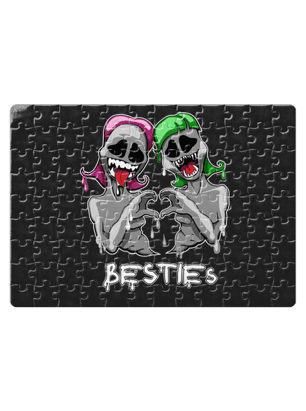 Besties puzzle White