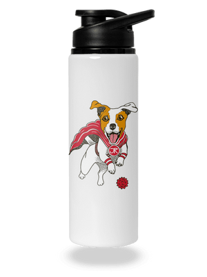 Jack Russell flaša na vodu White
