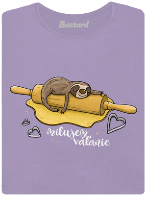 Milujem váľanie dámske tričko s lemom Lavender