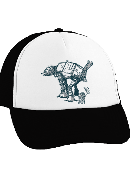 AT-AT šiltovka truckerka Black cap