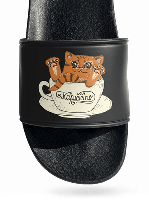 Kapučičíno šľapky Black