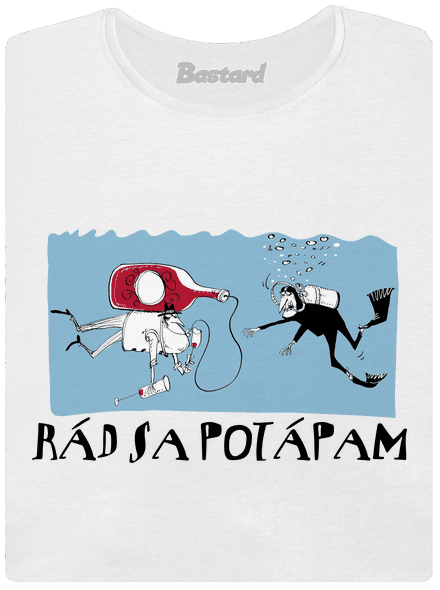 Rád sa potápam dámske tričko White