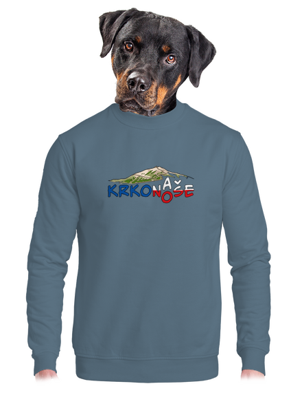 Krkonoše unisex mikina bez kapucne Nordic Blue