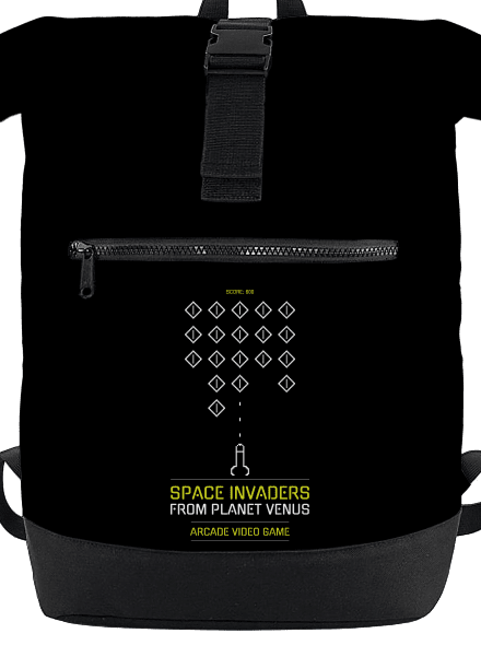 Space Invaders batoh Black