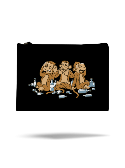 Trojnásobná opica taštička Black