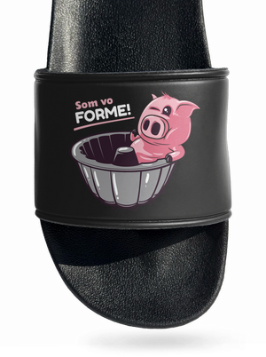 Vo forme šľapky Black