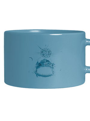 Morský discočert hrnček makronka Blue Macaron