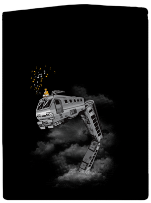 Snake Train pánska mikina na zips Black