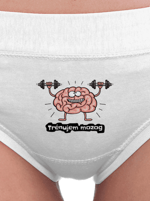 Trénujem mozog  dámske nohavičky White