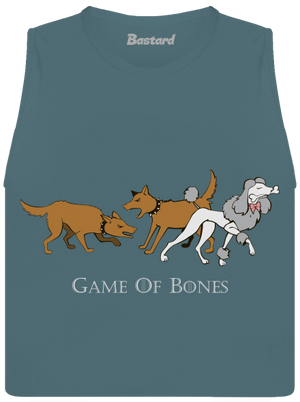 Game of Bones dámske tielko voľné Heather Deep Teal