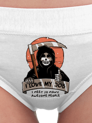 I love my job dámske nohavičky White