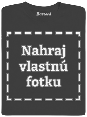 Vlastná potlač pánske dlhý rukáv Dark Grey