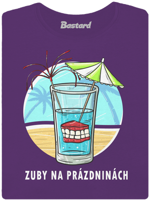 Zuby na prázdninách dámske tričko prémium Purple
