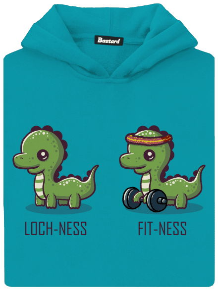 Fit-ness detská mikina klokanka Hawaiian Blue