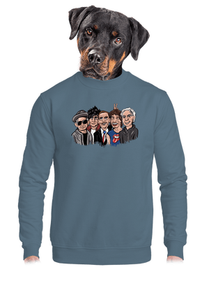 unisex mikina bez kapucne