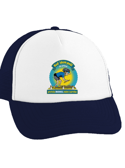 Závislosť na bicykli šiltovka truckerka French Navy cap