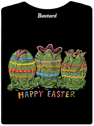 Happy Easter dámske tričko s lemom Black