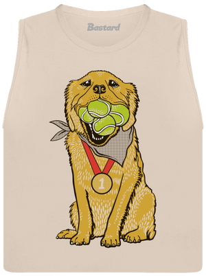 Zlatý retriever dámske tielko voľné Heather Peach