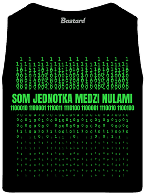 Jednotka medzi nulami pánske tielko Black