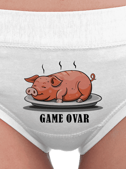 Game ovar dámske nohavičky White