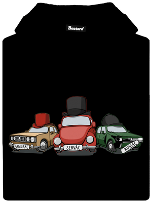 Traja veteráni dámska mikina klokanka Black