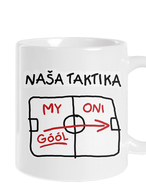 Naša taktika klasický hrnček White