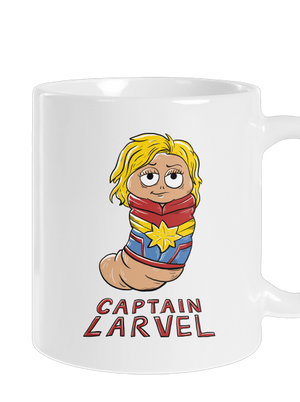 Captain Larvel klasický hrnček White