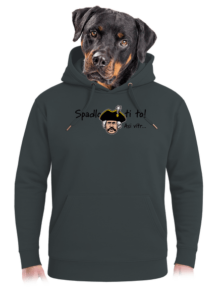 Spadlo ti to unisex mikina premium Charcoal