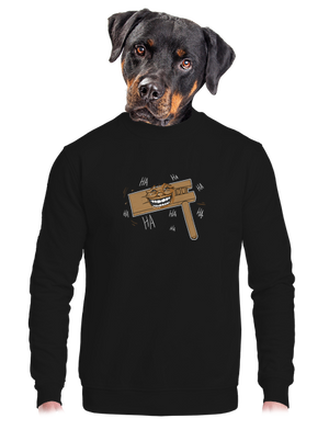 Rehtačka unisex mikina bez kapucne Black