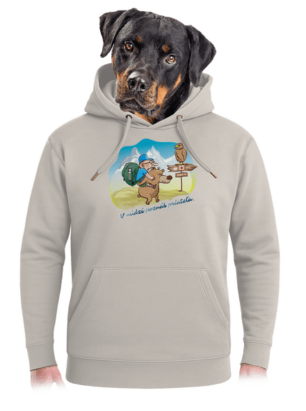 Priateľ v núdzi unisex mikina premium Pastel Macchiato