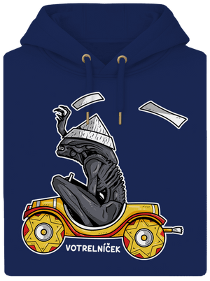 Votrelníček unisex mikina premium Navy