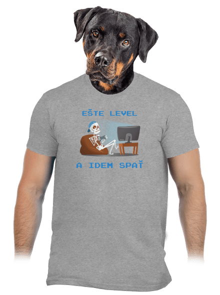 Ešte level pánske tričko Sport Grey