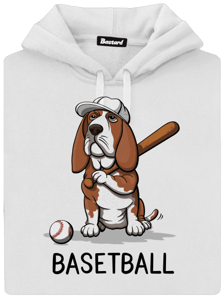 Basetball dámska mikina klokanka White