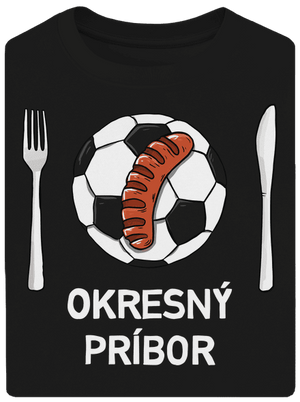 Okresný príbor unisex tričko oversized Black