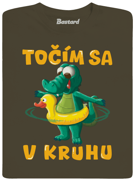 Točím sa v kruhu pánske dlhý rukáv Urban Khaki