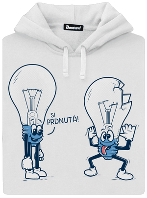 Prdlá dámska mikina klokanka White