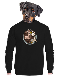 unisex mikina bez kapucne