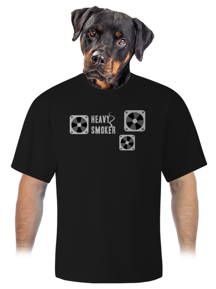 Heavy smoker unisex tričko oversized Black