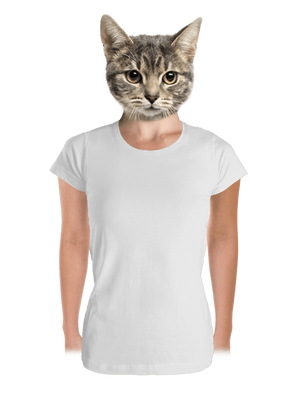 Bez potlače dámske tričko prémium White