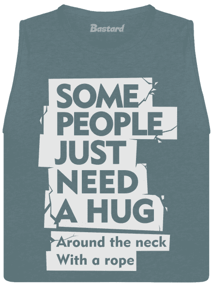 Hug around the neck dámske tielko voľné Heather Deep Teal