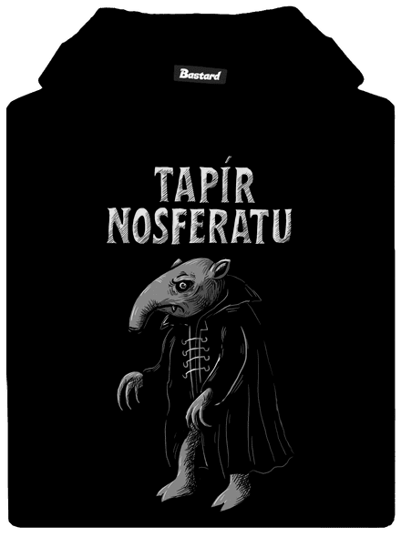 Tapír Nosferatu detská mikina klokanka Black