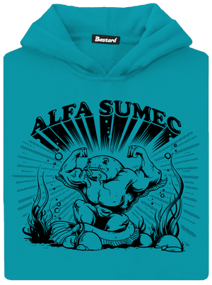 Alfasumec detská mikina klokanka Hawaiian Blue