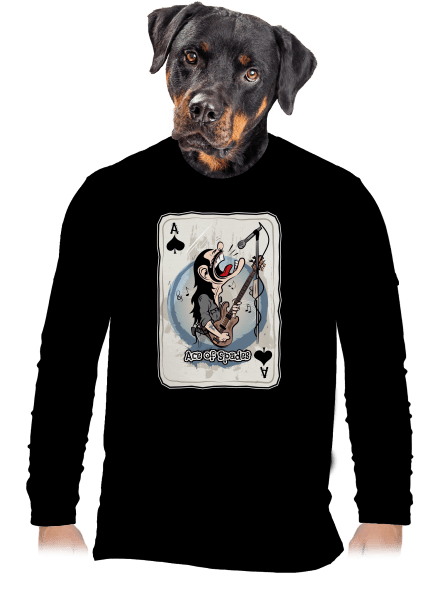 Ace of Spades pánske dlhý rukáv Black
