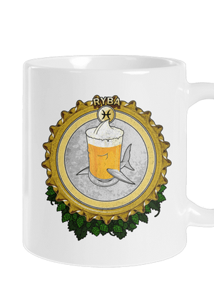 Pivný horoskop: Ryba klasický hrnček White