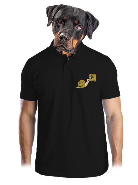 Špehovanie pánska polokošeľa Black