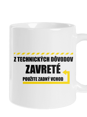 Zadný vchod klasický hrnček White