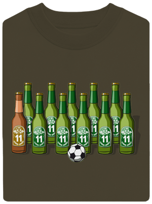 Futbalová jedenástka unisex mikina bez kapucne Urban Khaki