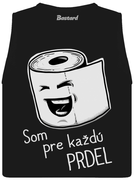 Prdel dámske tielko voľné Black
