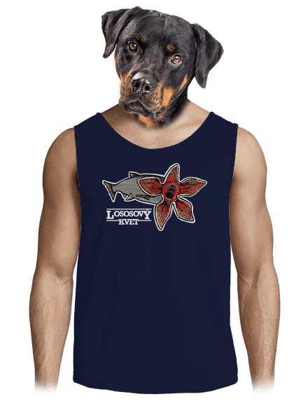 Lososový kvet pánske tielko French Navy