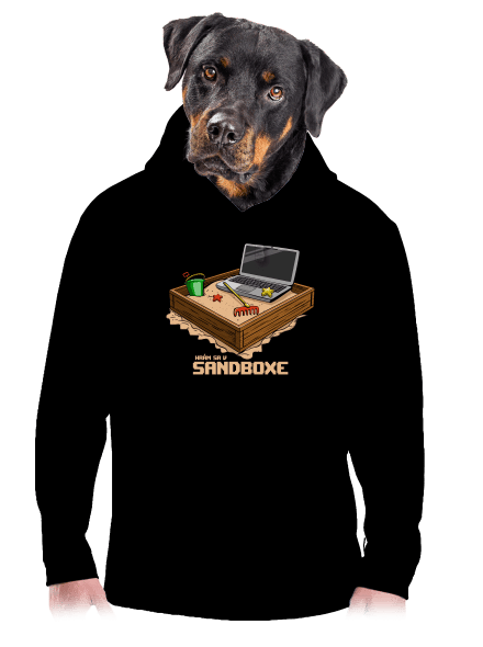 Sandbox pánska mikina klokanka Black